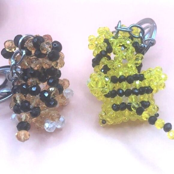 Crystal Beaded Tiger Keychain/Purse Charm - NWOT - Picture 5 of 8